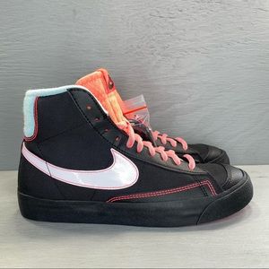 Nike Blazer Mid 77 GS Black Atomic Pink